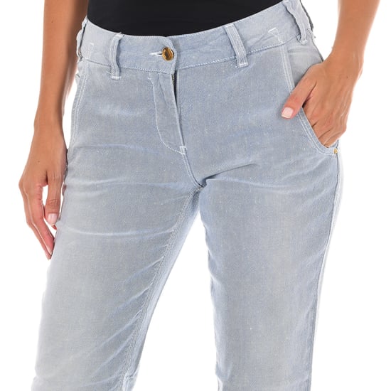 Long Chinese style pants with narrow hems 70DBF0196 woman