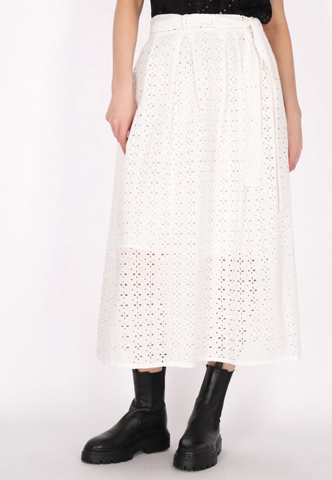 Dreimaster rok Dames wit - Image 3