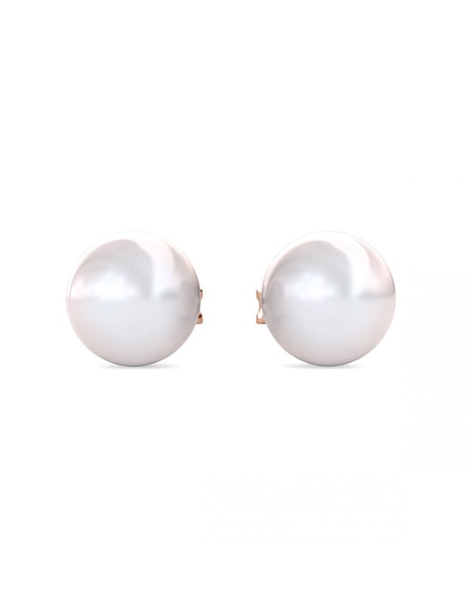 Volle Maan Parel Oorbellen - Imitatie Parel - Image 3