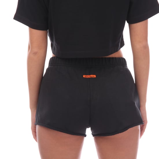 Women's Heron Preston Regular-Fit HPNY Sweat Shorts in Black-White