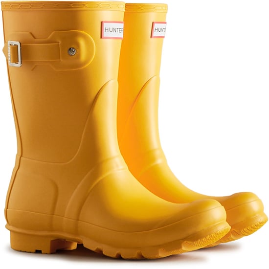 Hunter Original Short Wellington Boots Rubberen Damesgele Regenlaarzen - Image 1