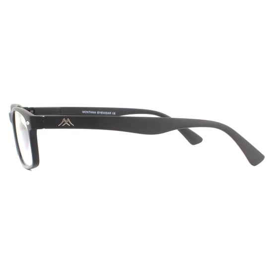 Montana Rectangular Unisex Matte Black Glasses