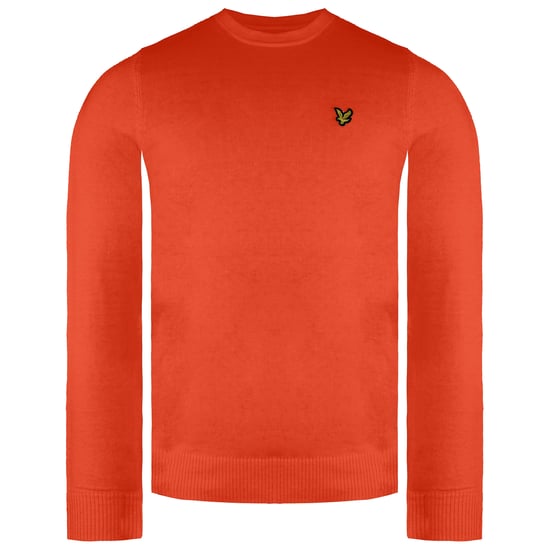 Lyle & Scott Merino Heren Oranje Trui - Image 1