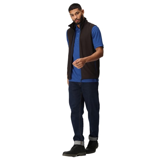 Regatta Mens Navigate Fleece Gilet (Black/New Royal)