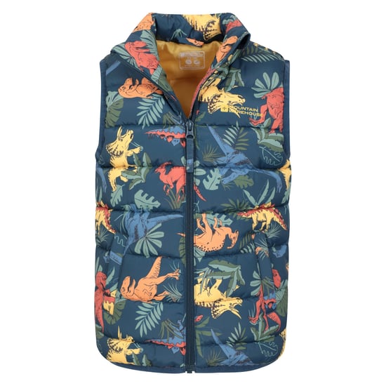 Mountain Warehouse Kinderen/Kinderen Rocko Dinosaurus Gewatteerd Gilet (Groen) - Image 5