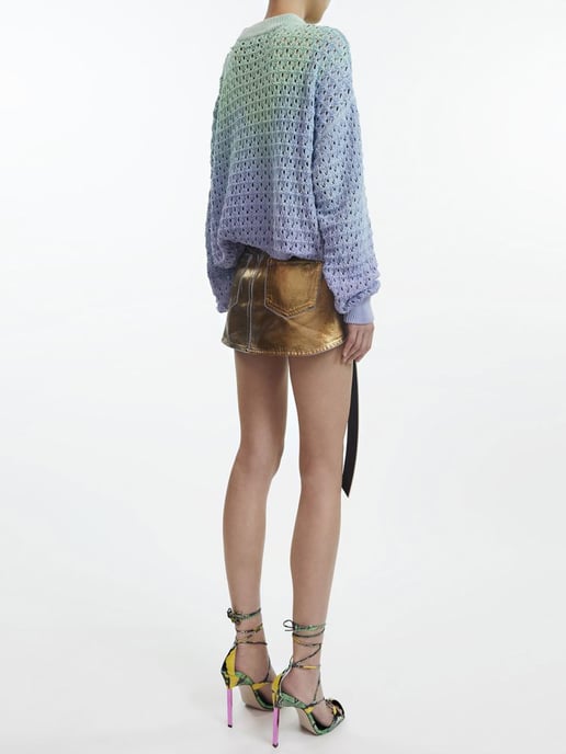 The Attico Skirt in Gold