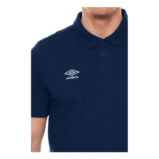 Umbro Boys Essential Polo Shirt (Dark Navy/White)