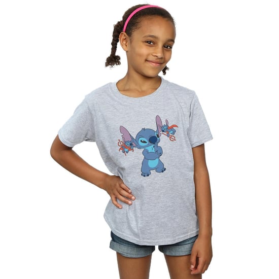 Disney Girls Lilo And Stitch Little Devils Cotton T-Shirt (Sports Grey)