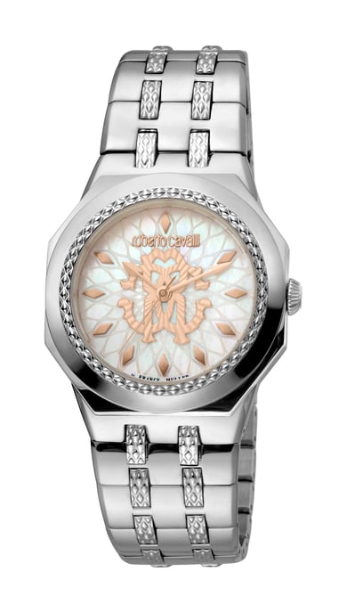 Roberto Cavalli Dames RV1L114M0066 RC-89 MOP wijzerplaat roestvrij stalen horloge - Image 1