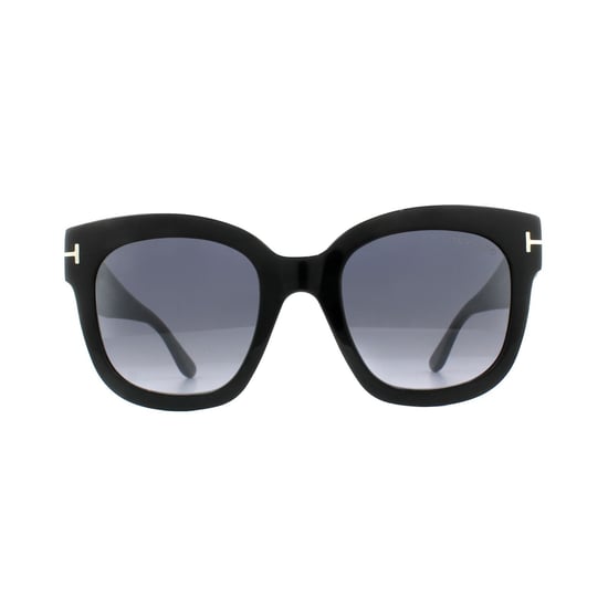 Tom Ford Zonnebril 0613 Beatrix 01C Glanzend Zwart Smoke Grijs Mirror - Image 1