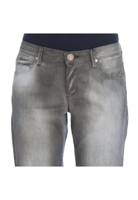 Ermanno Scervino Dames Grijze Katoenmix Losse Fit Boyfriend Jeans - Image 5
