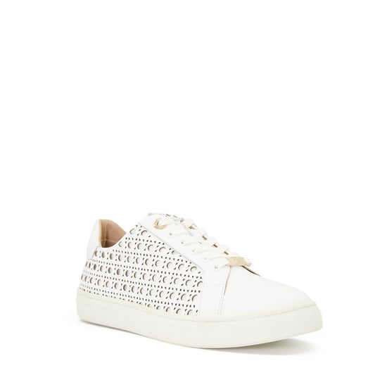 Dune Ease Leren Witte Sneakers Voor Dames - Image 1