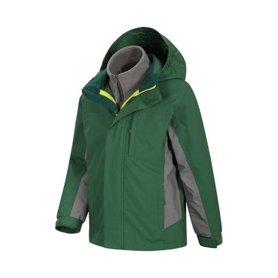 Mountain Warehouse Kinder/Kids Cannonball 3 in 1 Waterdichte Jas (Khaki) - Image 3