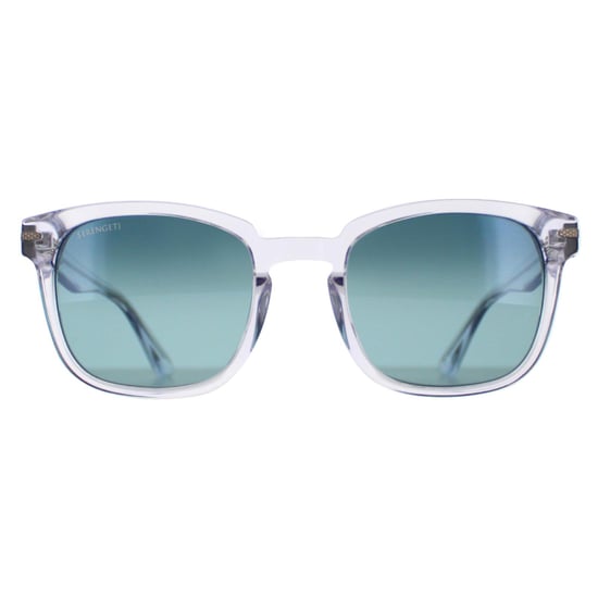 Serengeti Square Mens Shiny Crystal Mineral Polarized Blue Ethan