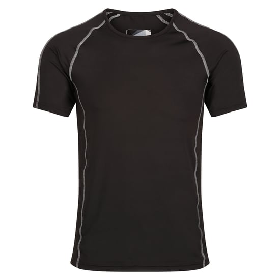 Regatta Mens Pro Short-Sleeved Base Layer Top (Black)