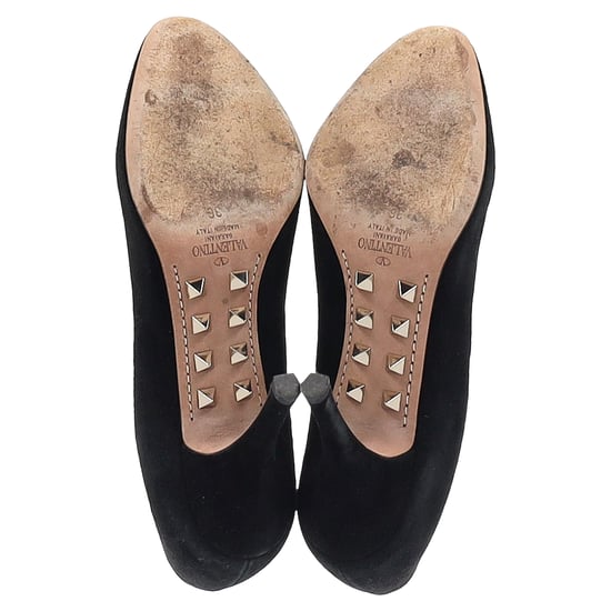 Valentino Garavani Studded Pumps in Black Suede - Image 6