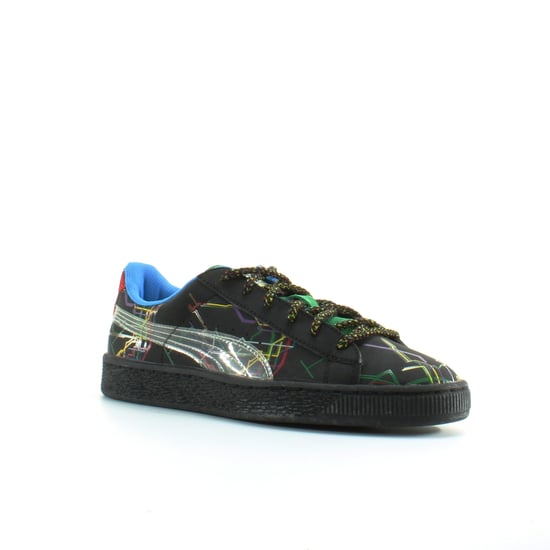 Puma Basket x Dee & Ricky Black Leather Mens Lace Up Trainers 361498 01