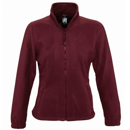 SOLS Dames/dames North Full Zip Fleece Jacket (Bourgondië) - Image 1