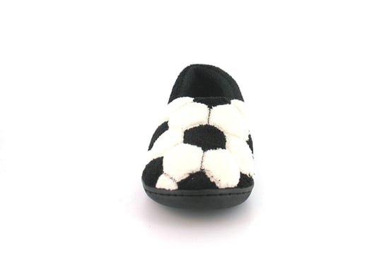 New Boys/Childrens Black/White Full Novelty Design Slippers