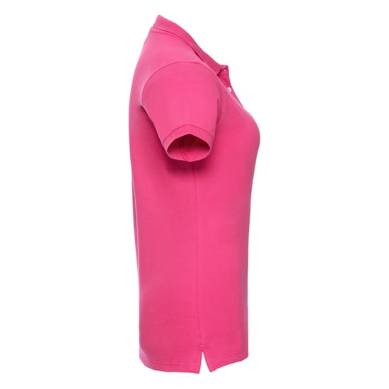 Russell Dames/Dames Stretch Fitted Poloshirt (Fuchsia) - Image 3