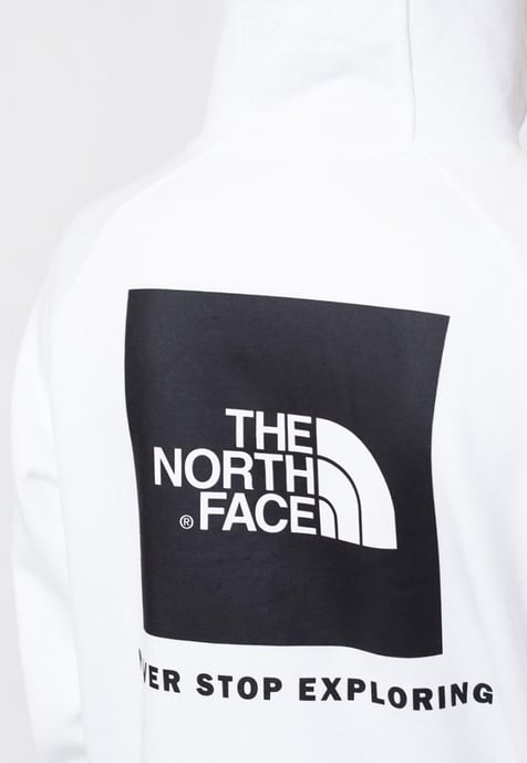 The North Face Heren Reglan Red Box Hoodie in Wit - Image 3