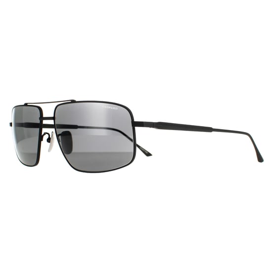 Chopard Aviator Mens Semi Matte Black Smoke Polarised  SCHF21M