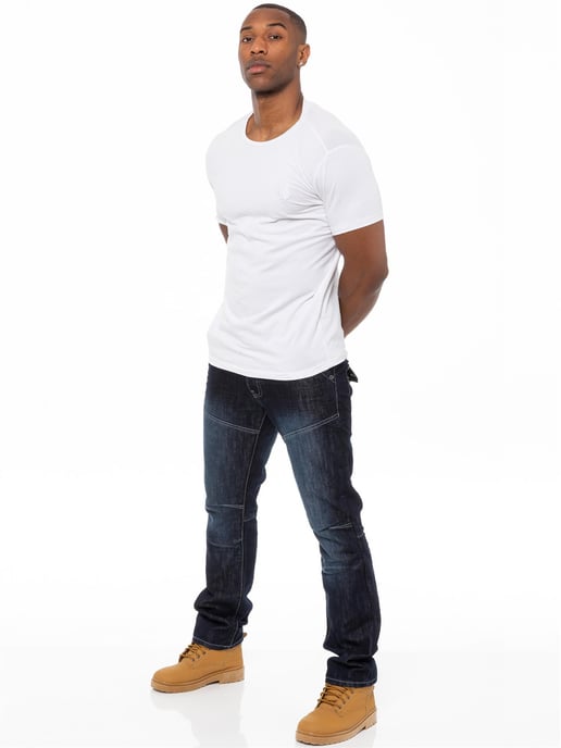 Enzo Denim Jeans Rechte Pijp Heren - Donkerblauw - Image 6