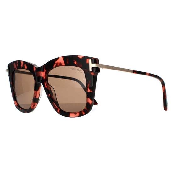 Tom Ford zonnebril Dasha FT0822 56E Pink Havana Brown - Image 2