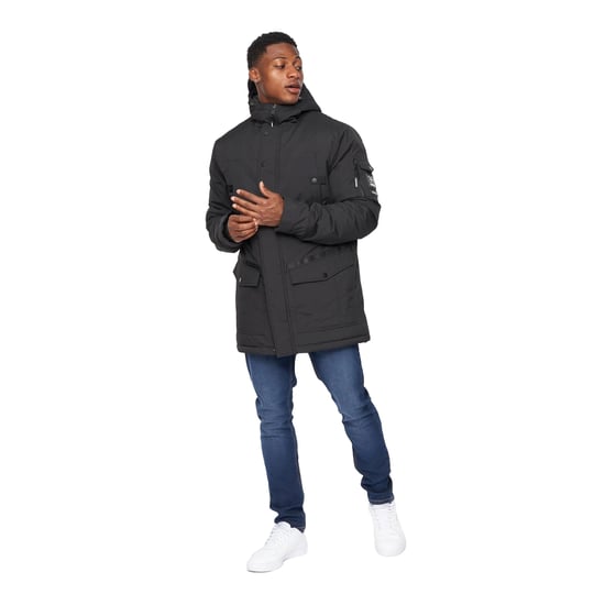 Crosshatch Heren Legender Parka (Zwart) - Image 3
