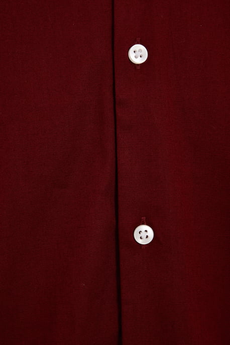 Long Sleeve Plain Shirt in Red