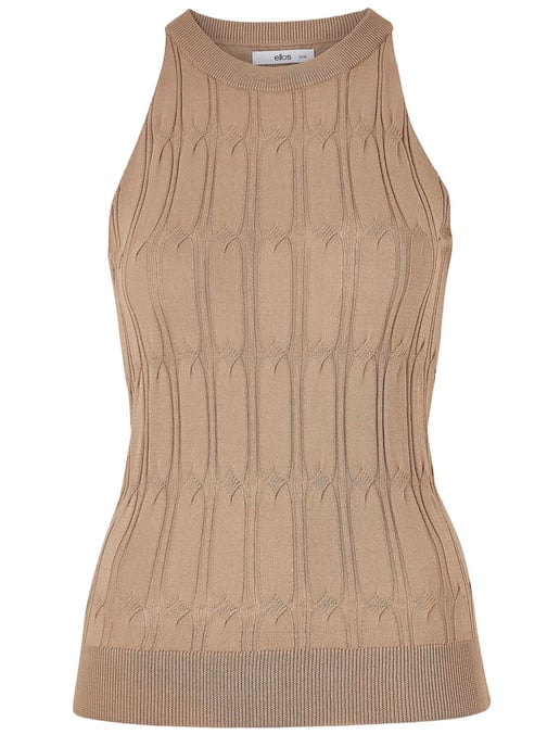 Fine Cable Knit Vest Top