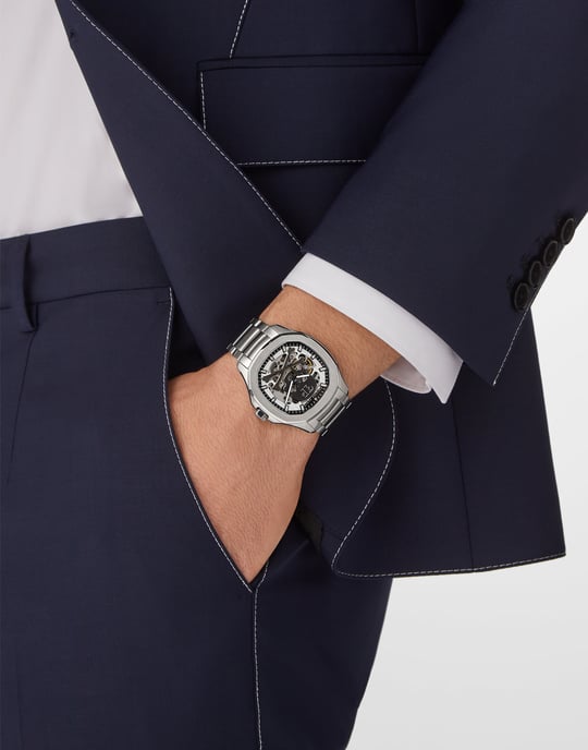 Philipp Plein $keleton $pectre Heren Horloge Zilverkleurig PWRAA0223 - Image 3