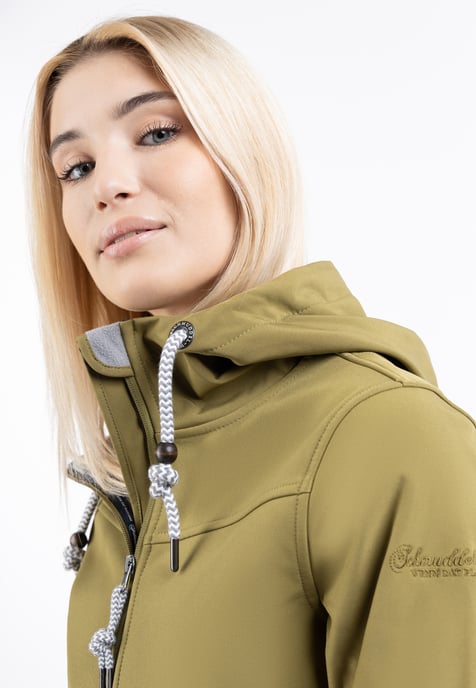 Schmuddelwedda softshell jas Dames Olijf-271 - Image 3