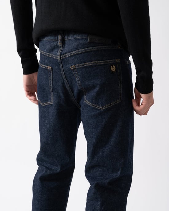 Men's Belstaff Longton Regular-Fit Jeans in Indigo - Image 3