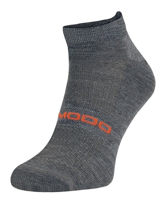 Merinowol hardloopsokken | Comodo | Lichtgewicht gedempte enkelsportsokken voor heren en dames - Donker Grijs - Image 1
