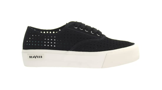 Seavees Legend Sneaker Platform Portal Black Womens Trainers