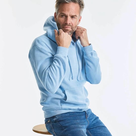 Russell Kleuren Heren Hooded Sweatshirt / Hoodie (Hemelsblauw) - Image 3
