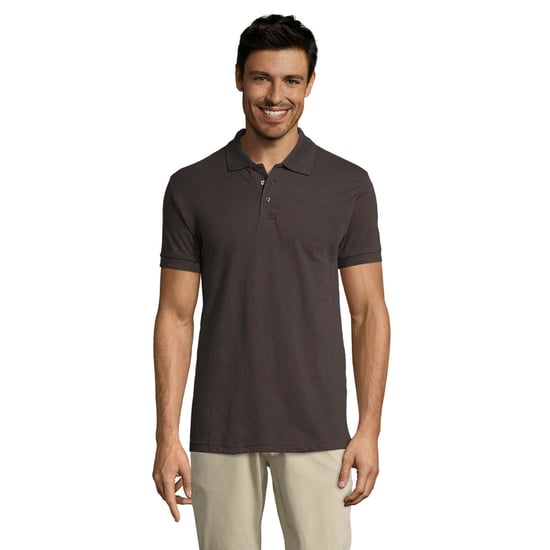 SOLS Heren Prime Pique Poloshirt met korte mouwen (Donkergrijs) - Image 4