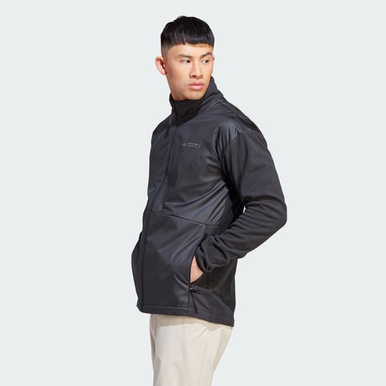 Men's adidas Terrex Multi Wind Fleece Jacket in Black - Image 3