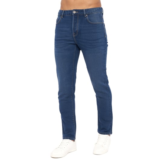Crosshatch Heren Lampoons Slim Jeans (Stone Wash) - Image 1