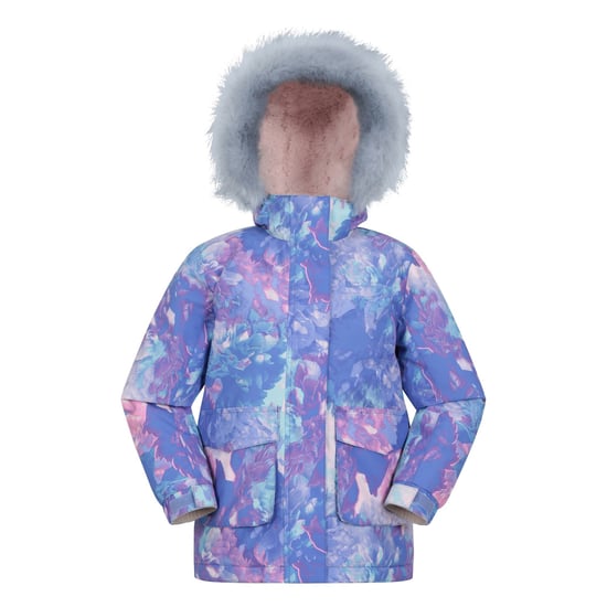Mountain Warehouse Kinder/Kinder Ranger All-Over Print Waterafstotend Jasje (Lila) - Image 1