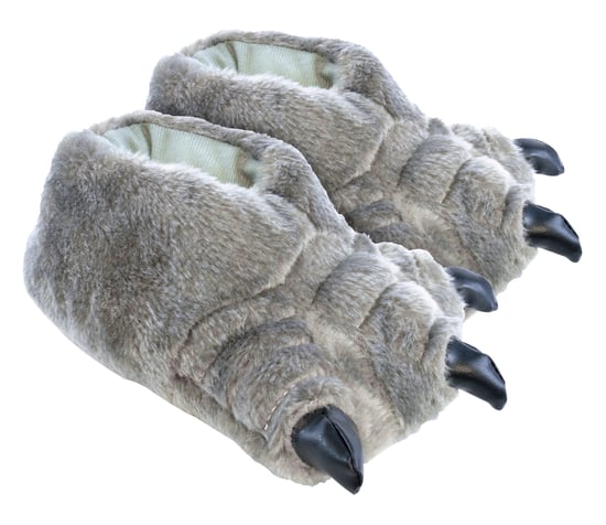 Nieuwigheid 3D Monster Feet-pantoffels voor kinderen - Grijs - Image 1