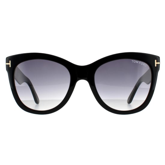 Tom Ford zonnebril Wallace FT0870 01B Shiny Black Smoke Gradiënt - Image 1