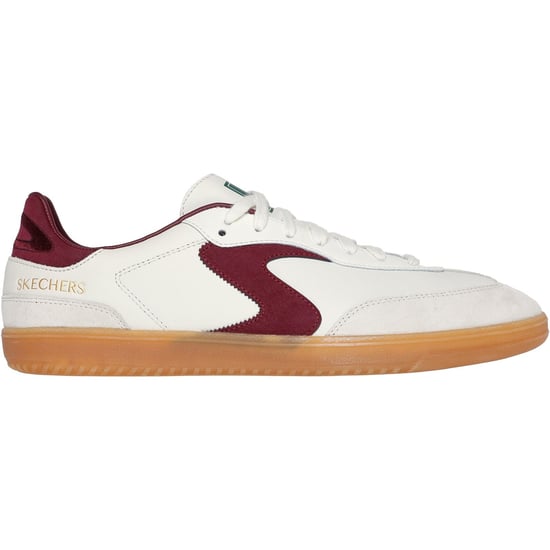 Skechers Hotshot Pyke Synthetic Heren Natuur/Bourgondië Trainers - Image 5