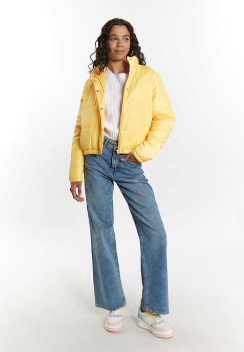Mymo Licht gewatteerd blousonjack Dames lichtgeel - Image 2