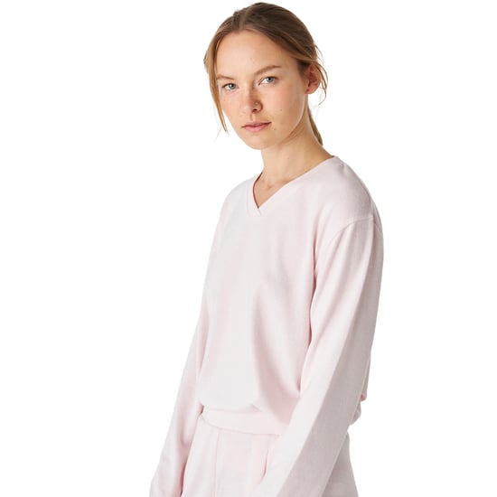 JJB5 Women's Soft Knit V-Neck Long Sleeve Pajamas