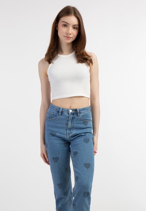 Mymo Tanktop Dames wit - Image 3