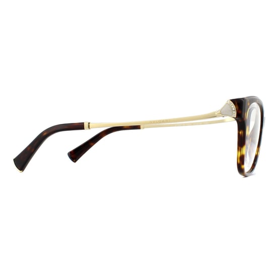 Bvlgari Square Dark Havana Womens Glasses Frames