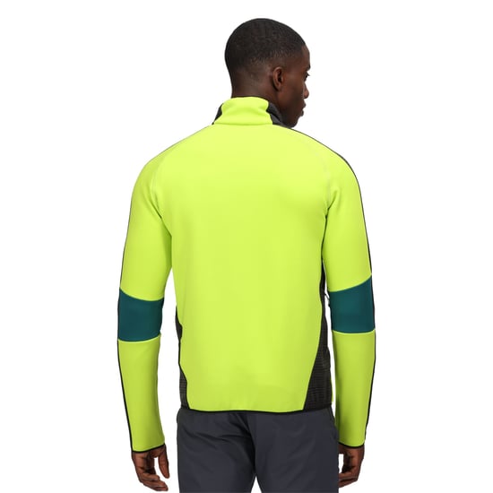 Regatta Mens Yare V Marl Soft Shell Jacket (Pacific Green/Bright Kiwi)