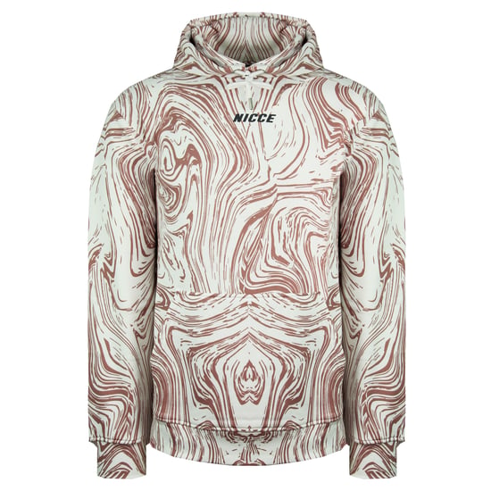 Nicce Logo Pullover Long Sleeve Mens White Pink Ash Hoodie 211 1 02 02 0338